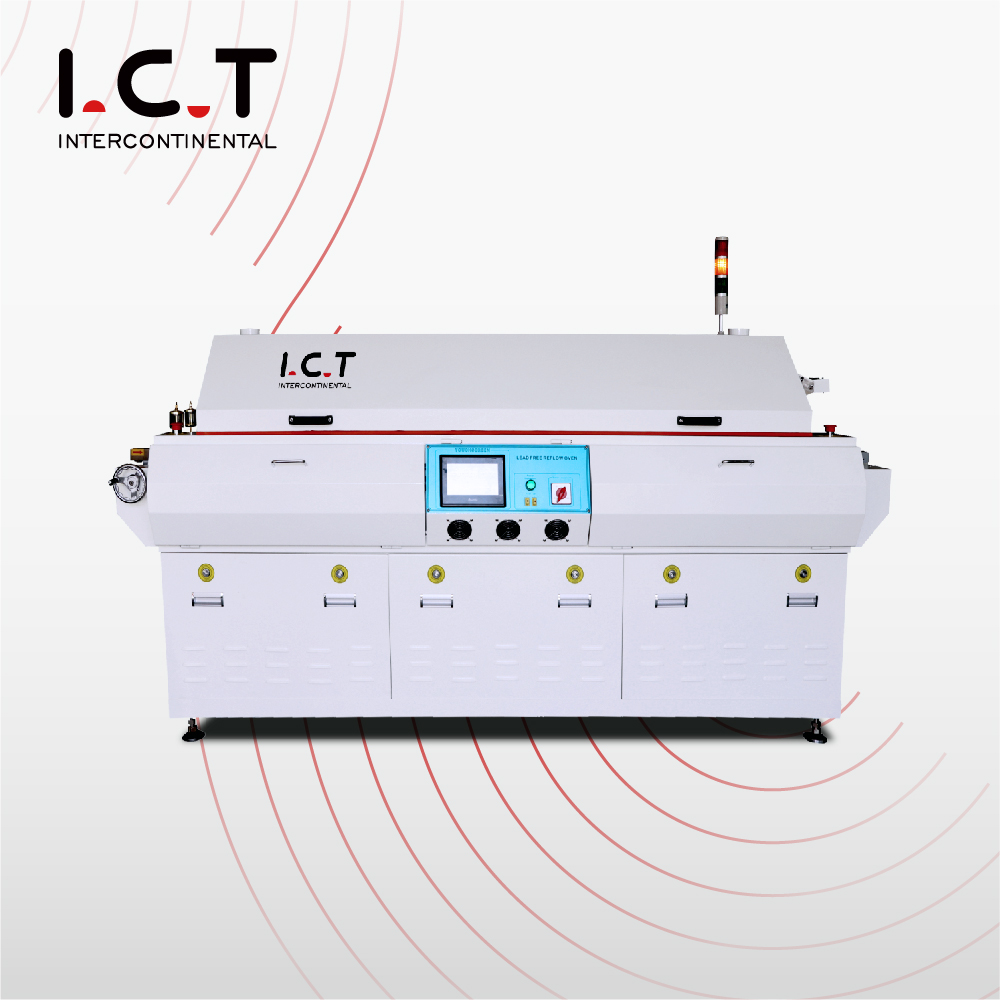 TIC |Forno di rifusione PCB IR di alta qualità con macchina SMT e saldatura a onda